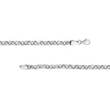 Sterling Silver 4.20MM Rolo Chain Necklace