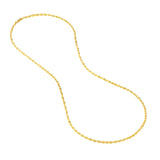 14K Gold 3MM Diamond Cut Rope Chain