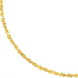 14K Gold 3MM Diamond Cut Rope Chain