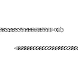 Sterling Silver Oxidized Cuban Chain