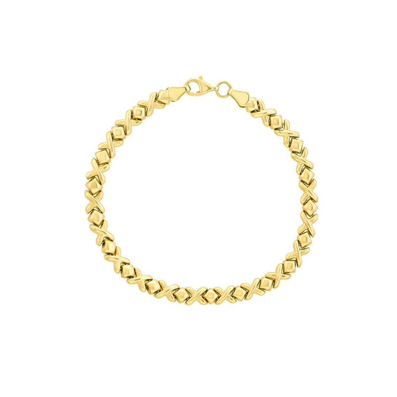 14K Gold Mini XO Bracelet