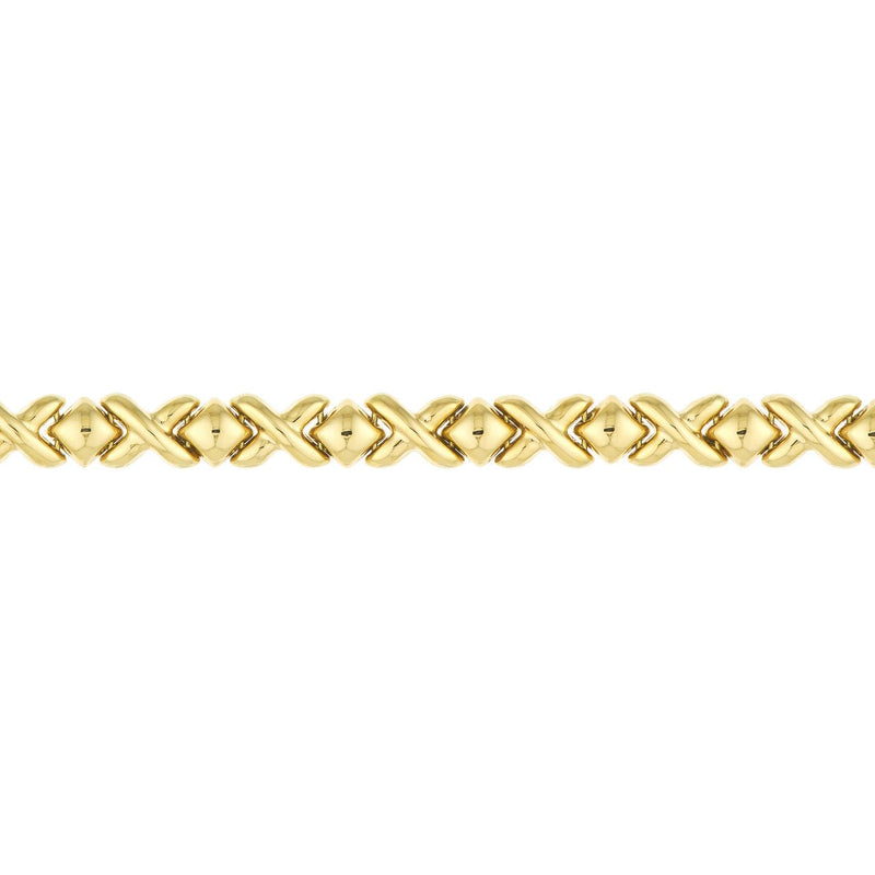 14K Gold Mini XO Bracelet