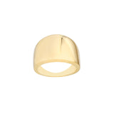 14K Gold Wide Style Signet Band