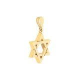 14K Gold Star of David Pendant