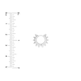 14K Gold Spiked Huggie Earrings