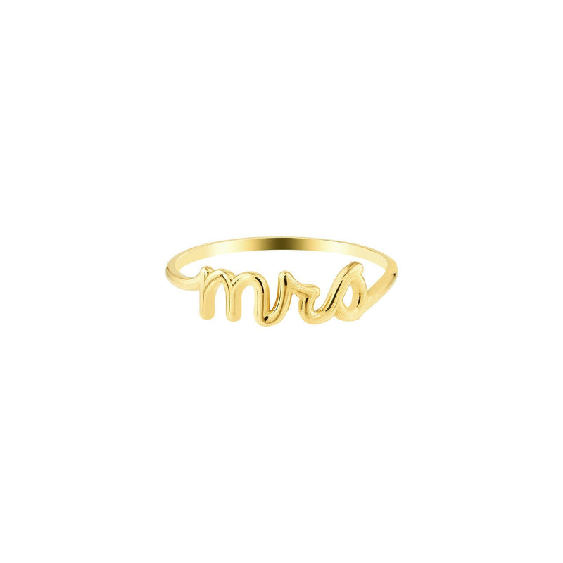 14K Gold Mrs Bubble Band