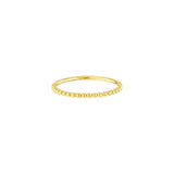 14K Gold Halfway Bead Ring