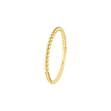 14K Gold Halfway Bead Ring