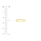 14K Gold 5-Round Diamond Band