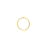 14K Gold Bezel Diamond X Band