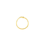 14K Gold Wave Bezel Diamond Band