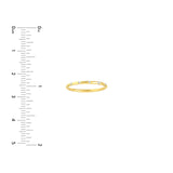 14K Gold 5 Round Spaced Thin Diamond Band