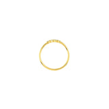 14K Gold Thin Cluster Diamond Band