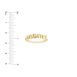 14K Gold Mama Bubble Band