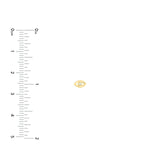 14K Gold Mini Evil Eye Stud Diamond Earrings