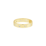 14K Gold Flush Set Diamond Band