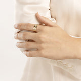 14K Gold Flush Set Diamond Band