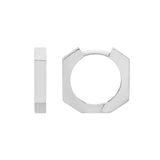 14K Gold Heptagon Hoop Earrings