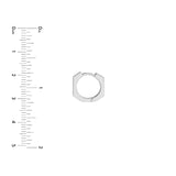 14K Gold Heptagon Hoop Earrings