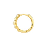 14K Gold Puffy Hoop Earrings