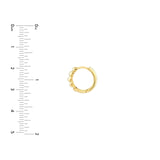 14K Gold Puffy Hoop Earrings