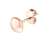 14K Gold Cushion Pebble Stud Earrings