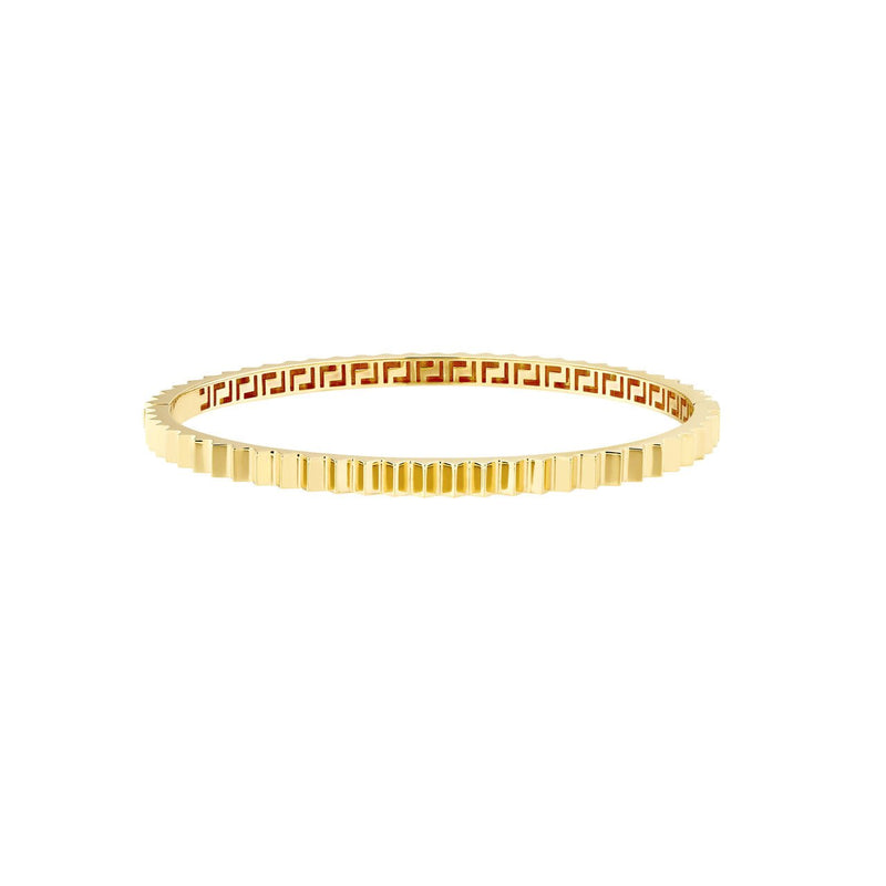 14K Gold Fluted Bangle