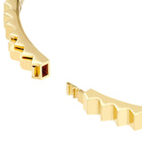 14K Gold Fluted Bangle