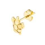 14K Gold Sea Turtle Stud Earrings