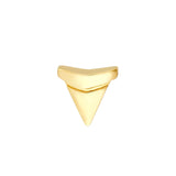 14K Gold Shark Tooth Stud Earrings