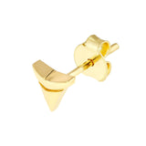 14K Gold Shark Tooth Stud Earrings