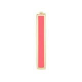 14K Gold Neon Pink Enamel Huggie Earrings