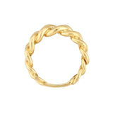 14K Gold Graduated Curb Link Band