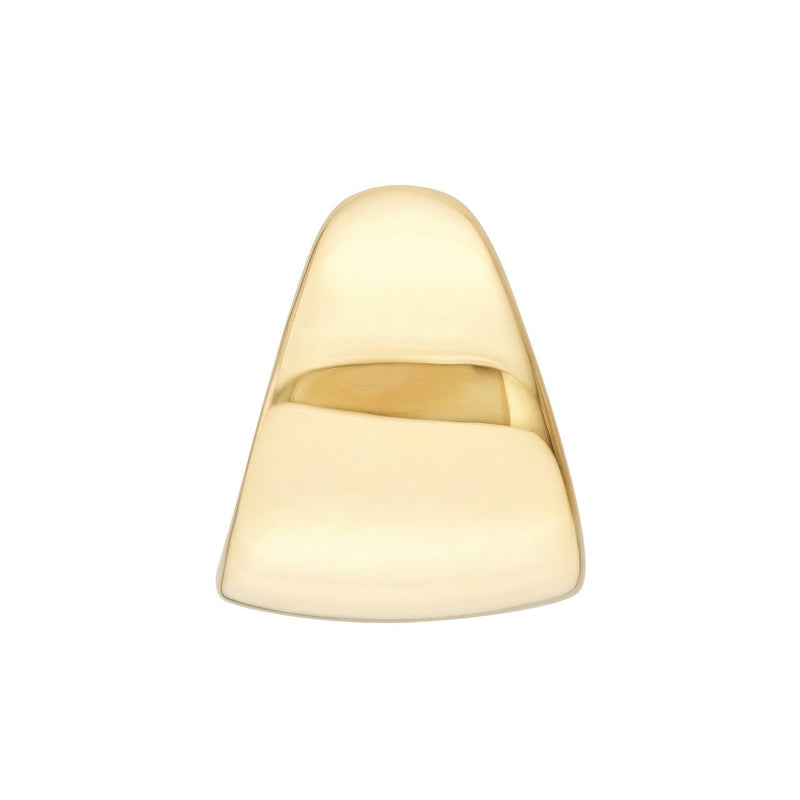 14K Gold Semi Hoop Earrings