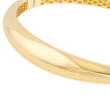 14K Gold Domed Bangle