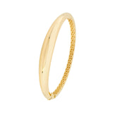 14K Gold Domed Bangle