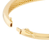 14K Gold Domed Bangle
