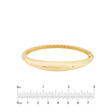 14K Gold Domed Bangle