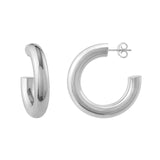 14K Gold 6MM Polished Hoop Earrings