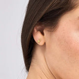 14K Gold Flamingo Stud Earrings