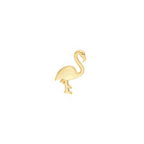 14K Gold Flamingo Stud Earrings