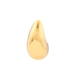 14K Gold Small Teardrop Dome Earrings