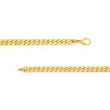 14K Gold Flat Curb Chain Necklace