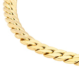 14K Gold Flat Curb Chain Bracelet