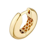 14K Gold Polished Hoop Earrings