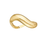 14K Gold Raised Swirl Band