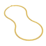 14K Gold Square 2+1 Link Chain Necklace