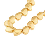 14K Gold Diagonal Oval Link Bracelet