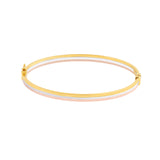 14K Tri Color Gold Bangle