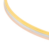 14K Tri Color Gold Bangle